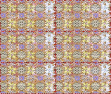 Raster Moda kumaş deseni. Çizgisiz desen. Şirin çiçekler..