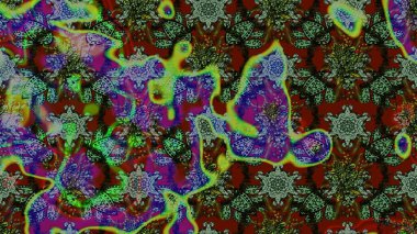 Çiçekli yumuşak bir eskiz şekli. Raster illüstrasyonu. Raster çiçekleri klasik tarzda çizilmiş. Yeşil, gri ve kahverengi renklerde bahar çiçekleri..