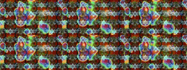 Raster illüstrasyonu. Çizim çiçek deseni duvar kâğıdı olarak kullanılabilir. Kahverengi, mavi ve gri renkte çiçekler.