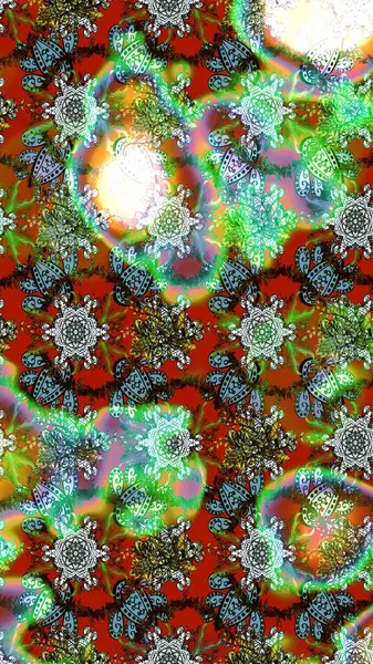 El çizimi Raster çizimi. Parlak elementlerin. Çizim çiçek deseni duvar kağıdı, web sitesi arkaplanı, paket kağıdı, davetiye, broşür, pankart veya web sitesi için kullanılabilir.