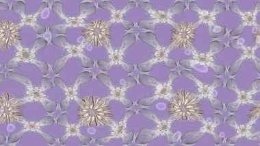 Renkli unsurlarla hareketli arka plan görüntüleri. Çiçekler. Eski model. Bayrak tarzı. Video kaydı. Şablon. Döngü. Kusursuz.. 