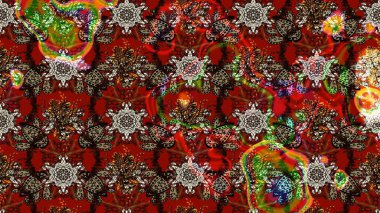 Nazik, sevimli çiçek arkaplanı. Kahverengi, kırmızı ve siyah renkte çiçekler. Raster çiçek desenli ve çiçekli..