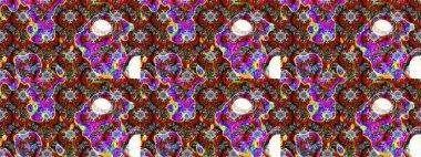 Simple cute pattern in small-scale flowers. Raster illustration. Floral sketch background for textile or book covers, manufacturing, wallpapers, print, gift wrap and scrapbooking.