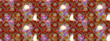 El çizimi Raster çizimi. Çizim çiçek deseni duvar kağıdı, web sitesi arka planı, ambalaj kağıdı, davetiye, broşür, afiş veya web sitesi için kullanılabilir. Parlak elementlerin.