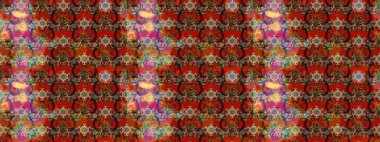 Kahverengi, kırmızı ve bej renkli çiçekler. Sevimli çiçek raster deseni. Düz Çiçek Elementleri Tasarımı. Renkli Bahar Teması çizim şablonu.