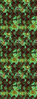 Vadinin çiçekleri yeşil, kahverengi ve siyah renklerde. Suluboya, elle çizilmiş. Eskiz arkaplan modeli. Raster - stok.