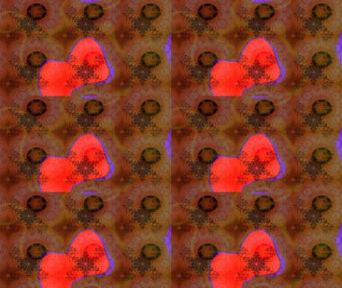 El çizimi Raster çizimi. Çizim çiçek deseni duvar kağıdı, web sitesi arka planı, ambalaj kağıdı, davetiye, broşür, afiş veya web sitesi için kullanılabilir. Parlak elementlerin.