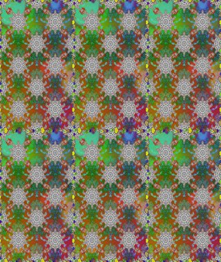 Yumuşak, bahar çiçekli arka plan. Yeşil ve gri renkli çiçekler. Raster çiçek desenli ve çiçekli..