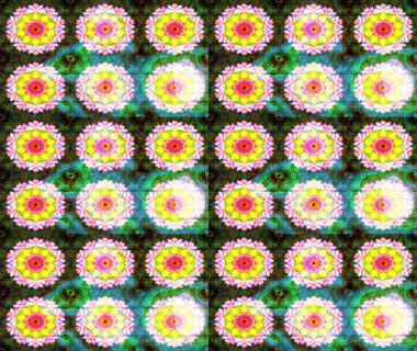 Raster Yumuşak kumaş deseni. Çiçek yeşili eskiz deseni. Raster çiçek izi. Klasik taslak çizimi.