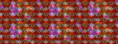 El çizimi Raster çizimi. Çizim çiçek deseni duvar kağıdı, web sitesi arka planı, ambalaj kağıdı, davetiye, broşür, afiş veya web sitesi için kullanılabilir. Parlak elementlerin.