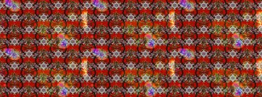 Renkli Bahar Teması eskiz kalıbı. Raster illüstrasyonu. Şirin çiçek elementleri. Taslak desenli, modaya uygun kumaş deseni. Düz Çiçek Elementleri Tasarımı.