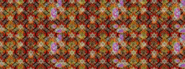 Düz Çiçek Elementleri Tasarımı. Kahverengi, bej ve kırmızı renkte çiçekler. Renkli Yaz Temalı eskiz kalıbı. Sevimli çiçek raster deseni.