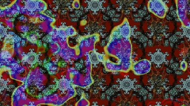 Mavi, kahverengi ve gri renkte çiçekler. Yumuşak, yaz çiçekli arka plan. Raster çiçek desenli ve çiçekli..