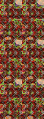 Güzel kumaş deseni. Raster illüstrasyonu. Bahar çiçekli güzel bir çiçek deseni..