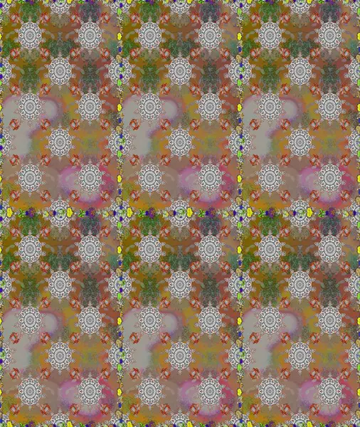 Çiçekli, suluboya desenli kusursuz çiçek deseni. Küçük çiçekte güzel bir çiçek deseni var. Raster deseni.