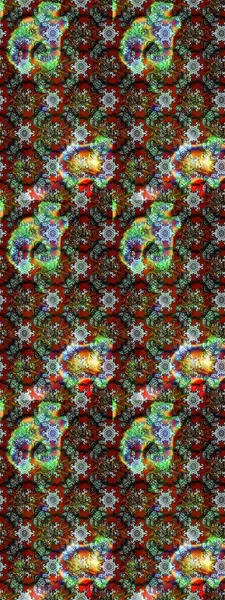 Raster - stok. Kahverengi, yeşil ve gri çiçekli eskiz deseni, suluboya çiçek deseni, şirin çiçek, duvar kağıdı, kart veya kumaş için fayanslı.