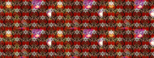 Şirin çiçekli, desenli, kahverengi, kırmızı ve siyah renkli renkli bir eskiz. Tekstil için suluboya eskiz deseni. El çizimi çiçek çizimi deseni (fayans)).