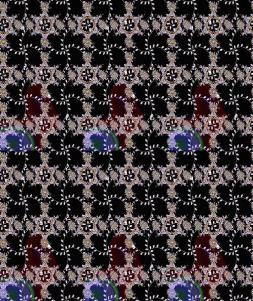 Hoş bir çiçek geçmişi var. Raster illüstrasyonu. Güzel kumaş deseni. Küçük çiçekte çizim deseni.