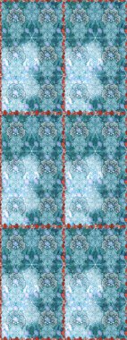 Süslü kumaş deseni. Renkli Bahar Temalı Kusursuz Arkaplan. Düz Çiçek Elementleri Tasarımı. Raster illüstrasyonunda kusursuz çiçek deseni.