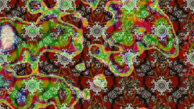 Küçük çiçekte güzel bir çiçek deseni var. Raster deseni. Çiçekli çiçek deseni, suluboya..