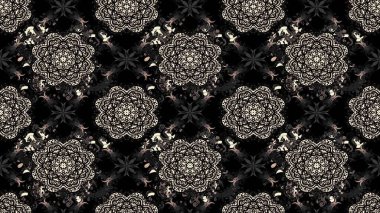 Siyah çiçekli eskiz deseni, suluboya çiçek deseni, sevimli çiçek, duvar kağıdı, kart ya da kumaş için fayanslı. Raster - stok.