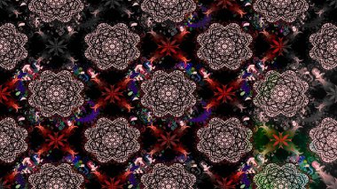 Tekstil için figür. Poster ya da kapak için arka plan. Şirin, zarif çiçekler Raster illüstrasyonu. Davetiye ve kartpostal tasarımı için dekoratif çiçek unsurları. Yapraklı çizim deseni.