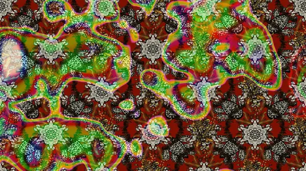 Küçük çiçekte güzel bir çiçek deseni var. Raster deseni. Çiçekli çiçek deseni, suluboya..