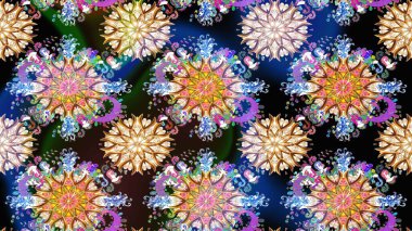 Raster illüstrasyonu. Küçük çaplı çiçeklerdeki basit şirin desenler. Tekstil veya kitap kapakları, imalat, duvar kağıtları, baskı, hediye paketi ve yapıştırma kitabı için çiçek eskiz geçmişi.