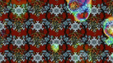 Hediye ambalaj kağıdı, tebrik kartları, posterler ve pankart tasarımı. Raster düz çiçek çizim deseni. Kırmızı, gri ve mavi renkte çiçekler.