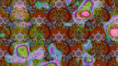 Raster deseni. Çiçekli çiçek deseni, suluboya. Küçük çiçekte güzel bir çiçek deseni..