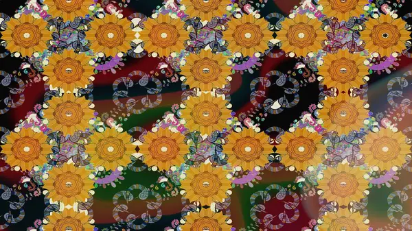 Güzel kumaş deseni. Çiçek arkaplan. Çizim raster deseni.