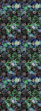 Çiçekli karalama şeklinde Raster çiçek deseni. Nazik, narin çiçek arkaplanı. Gri renkli çiçekler.