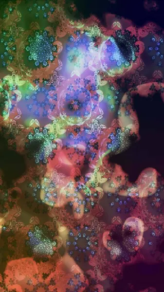 Renkli grunge, soyut arkaplanı colokahverengi çiçeklerle süslüyor. Nakış desenli çiçek deseni. İzler, kumaş, duvar kağıtları, tekstil için raster dokusu.