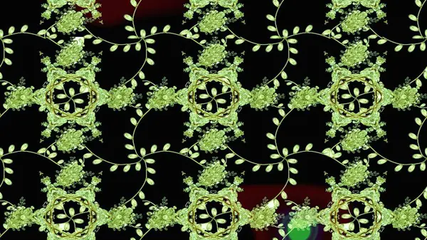 Çiçek ve yapraklı çiçek deseni. Raster illüstrasyonu. Küçük çiçekli şirin desen.