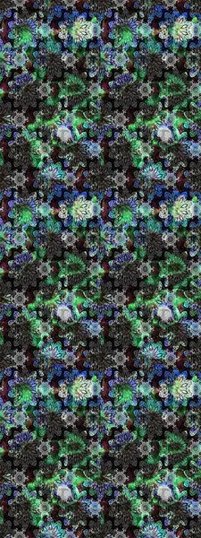 Çiçekli karalama şeklinde Raster çiçek deseni. Nazik, narin çiçek arkaplanı. Gri renkli çiçekler.