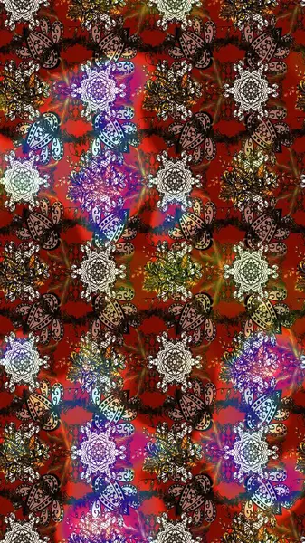 Çiçekler kahverengi, kırmızı ve gri renklerde. Nazik, sevimli çiçek arkaplanı. Raster çiçek desenli ve çiçekli..