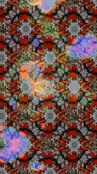 Çizim raster deseni. Güzel kumaş deseni. Çiçek arka planı.