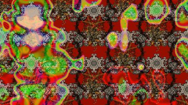 Yatak çarşafları, ceket, paket tasarımı, kumaş ve moda kavramları için tekstil baskısı. Eskiz modeli etnik tasarım. Çiçekleri, deniz kabukları, mandalaları ve suluboya efektleri olan deniz altyapısı.