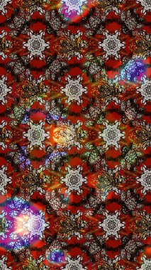 Kahverengi, kırmızı ve siyah renkte çiçekler. Küçük çiçekte sevimli çiçek deseni var..