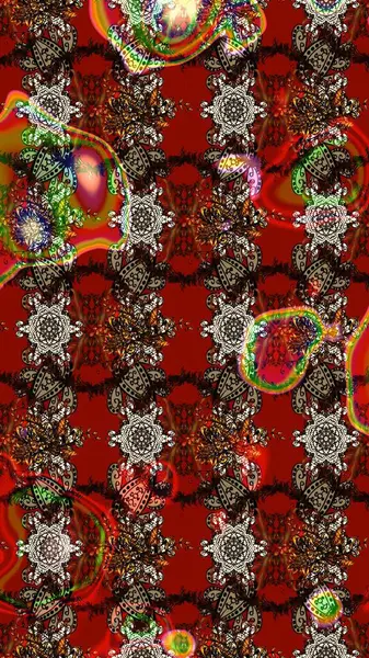 Düz Çiçek Elementleri Tasarımı. Çiçeksel fantezi tasarımı ve parlak bir arka plan çizimi. Renkli Bahar Teması çizim şablonu.