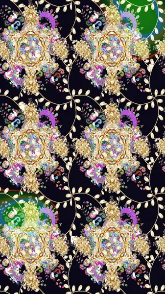 Eskiz arkaplan modeli. Suluboya, elle çizilmiş. Siyah yapraklı yabani çiçekler. Raster illüstrasyonu.