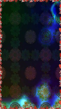 Soyut etnik raster kusursuz desen. Kabile sanatı boho baskısı, klasik çiçek arkaplanı. Arkaplan dokusu, duvar kağıdı, gri renkli çiçek teması.