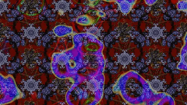 Küçük çiçekteki sevimli çiçek deseni. Kahverengi, mor ve siyah renkte çiçekler.