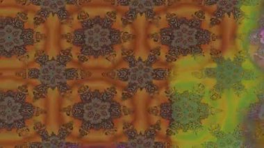 Renkli unsurlarla hareketli arka plan görüntüleri. Çiçekler. Eski model. Bayrak tarzı. Video kaydı. Şablon. Döngü. Kusursuz.. 