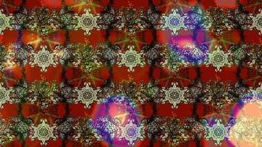 Halk tarzı. Modern çiçek arkaplanı. Moda baskıları için zarif bir şablon. Parlak renkli çiçekleri ve kahverengi, kırmızı ve gri renkte yaprakları olan muhteşem bir çiçek deseni..