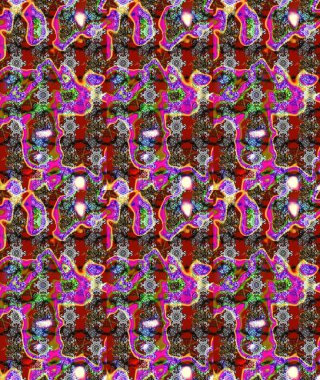 Çizim çiçek deseni duvar kâğıdı olarak kullanılabilir. Raster illüstrasyonu. Gri renkli çiçekler.