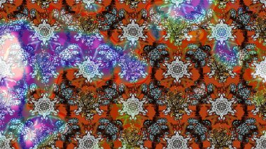 Çiçekler suluboya eskiz deseni. Raster Stili kumaş deseni.