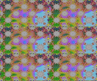 Küçük çiçekte güzel bir desen. Çiçekli bahar çiçekleri. Küçük renkli çiçekler. Moda baskıları için zarif bir şablon. Motley illüstrasyonu.