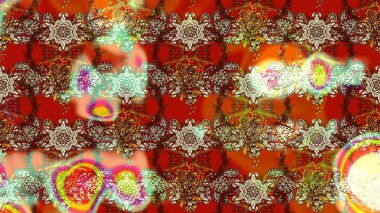 Modaya uygun kumaş deseni. Düz Çiçek Elementleri Tasarımı. Sevimli çiçek raster deseni. Renkli Yaz Teması çizim şablonu.