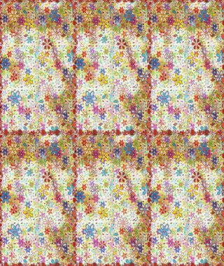 Raster. Eski usul. Raster illüstrasyonu. Kumaş, tekstil, duvar kağıdı baskısı için. Kusursuz bir geçmişi var. Tomurcukları çiçekli sevimli çiçek deseni..